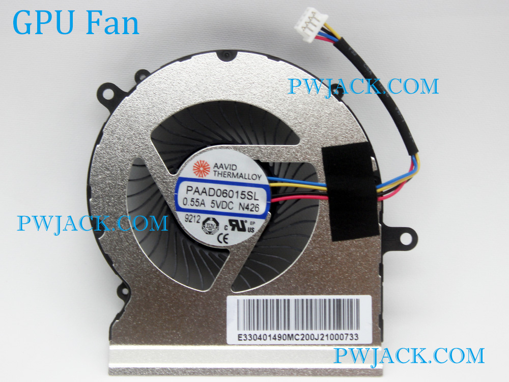 (image for) MSI GL65 9RC 9SC 9SCK 9SD 9SDK 9SE 9SEK Cooling Fan Assembly MS-16U4 MS-16U5